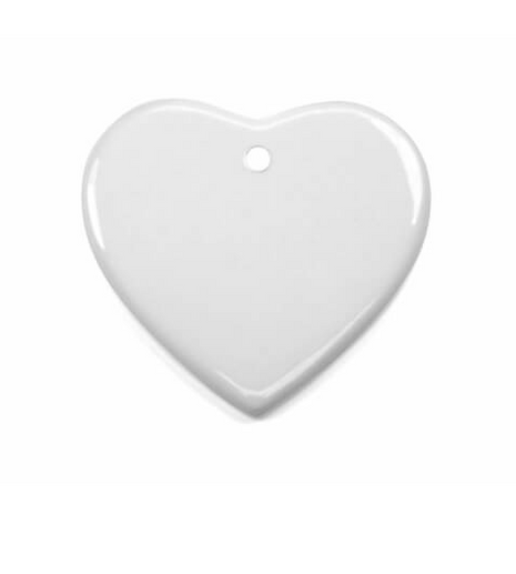 Keramische hanger hart 7,5 × 7 cm