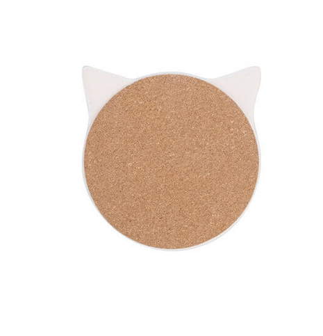 Keramische onderzetter kat sublimatie