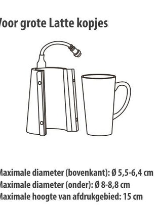 latte mok hitte element tumblerpers sublimatie