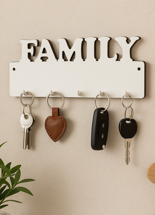 mdf family sleutelbord met haken sublimatie personaliseren