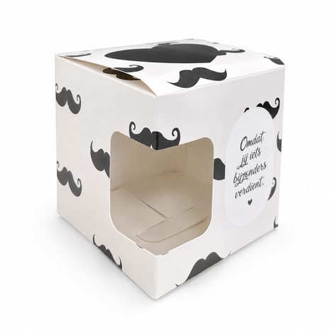 Mustache Mokkendoosje – Cadeaudoosje voor Mok