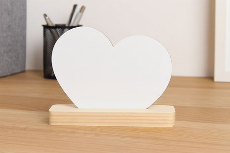 populierenhouten plankje met mdf sublimatie hart blanco product