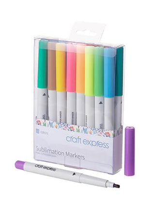 Craft Express 18 sublimatiemarkers voor sublimatie - afbeelding 2