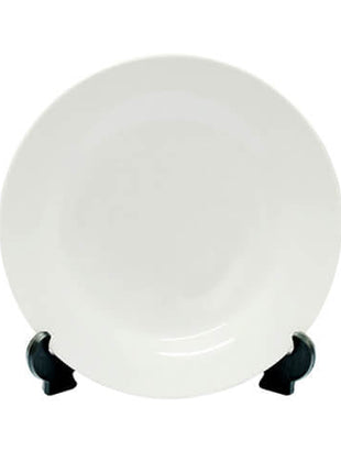 Keramisch bord 27cm met standaard voor sublimatie - afbeelding 1