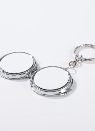Sleutelhanger Rond met Spiegel voor Sublimatie – Dubbelzijdig Bedrukbaar - afbeelding 4