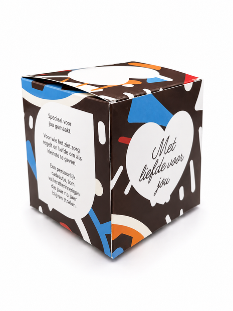 Retro Shapes Mokkendoosje – Kleurrijk Cadeaudoosje voor Mok