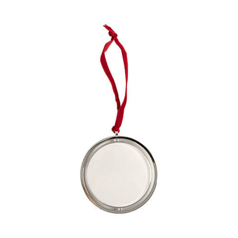 Roterend Kerstboomornament voor Sublimatie – Zilver