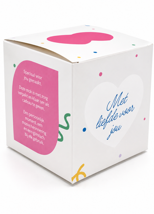 Roze Hart Mokkendoosje – Cadeaudoosje voor Mok