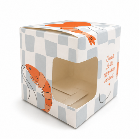 Seafood Garnalen Mokkendoosje – Cadeaudoosje voor Mok