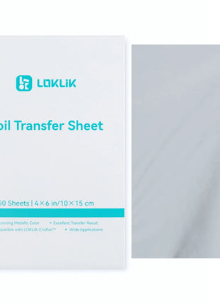 LOKLiK • Transferfolie 10x15cm Zilver 50x