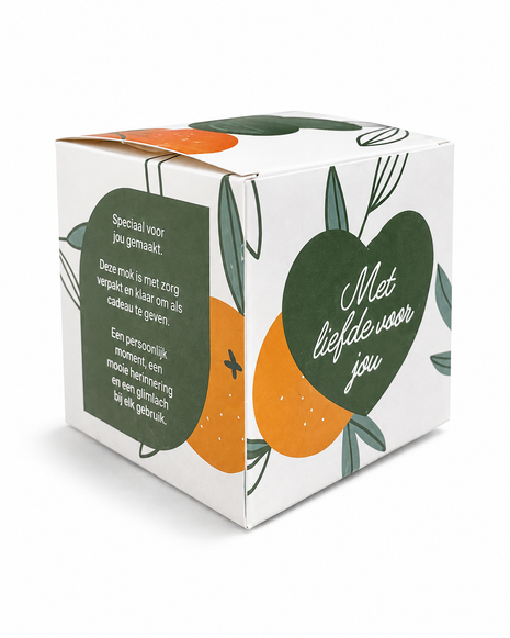 Sinaasappel Mokkendoosje – Cadeaudoosje voor Mok
