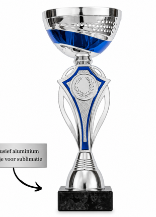 Sportbeker 24 cm – Klassieke Wedstrijdbeker  (Geschikt voor sublimatie)