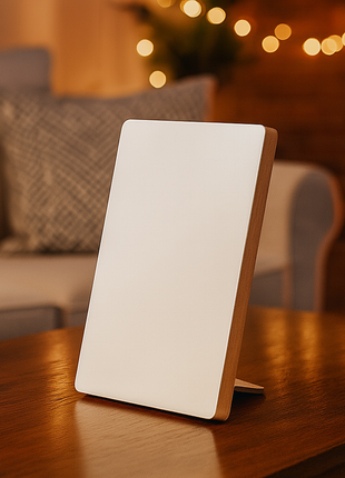 staande fotolijst sublimatie 12,7x17,8 cm mdf met standaard