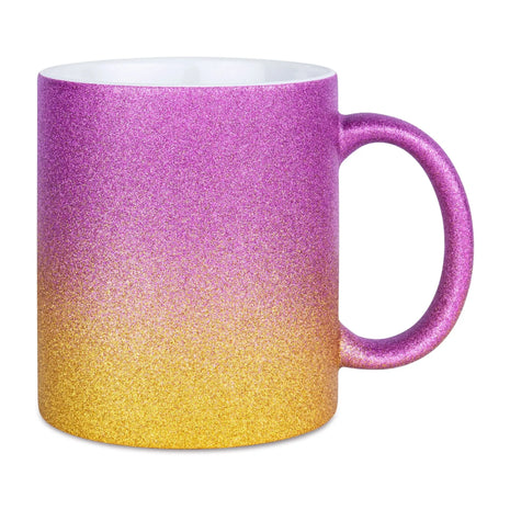 330ml (11oz) Glitter Mok Goud/Roze voor sublimatie