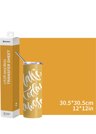 sublimatie transferfolie geel 30x30 craft express