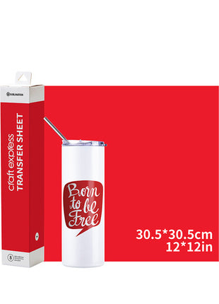 sublimatie transferfolie rood 30x30 craft express