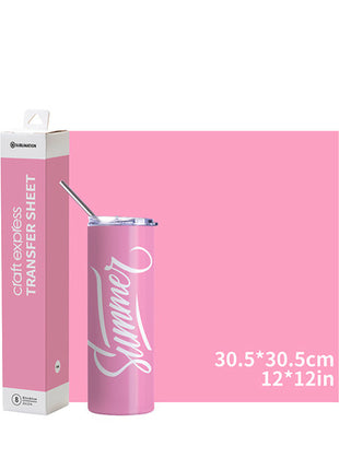 sublimatie transferfolie roze 30x30 craft express