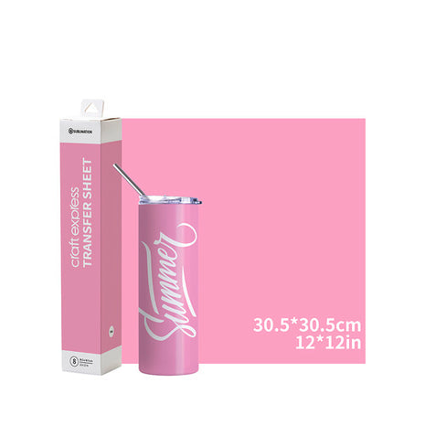 sublimatie transferfolie roze 30x30 craft express