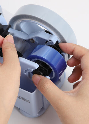 sublimatie werkplek met tape dispenser en heat tape