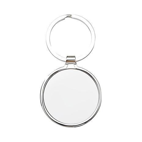 Metalen Sleutelhanger Rond – 7x4 cm Sleutelhanger voor Sublimatie Bedrukking | Gepersonaliseerde Sleutelhanger Blanco