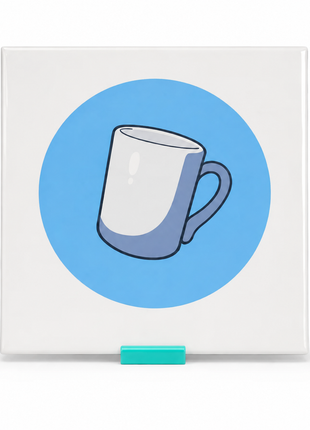 Tegelhouder – Stabiele turquoise Display voor Kleine en grote Sublimatie Tegels