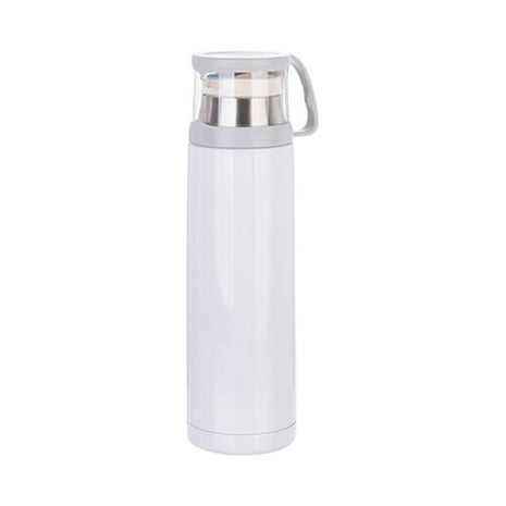 Thermos 500 ml met schroefdop - sublimatiebeker - wit