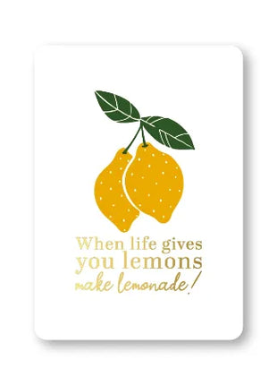 Wenskaarten A7 - When life gives you lemons - 25 stuks
